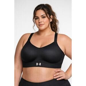 UNDER ARMOUR 3X Black Sports Bra Twist Back Medium Support NWT Plus Size Womens